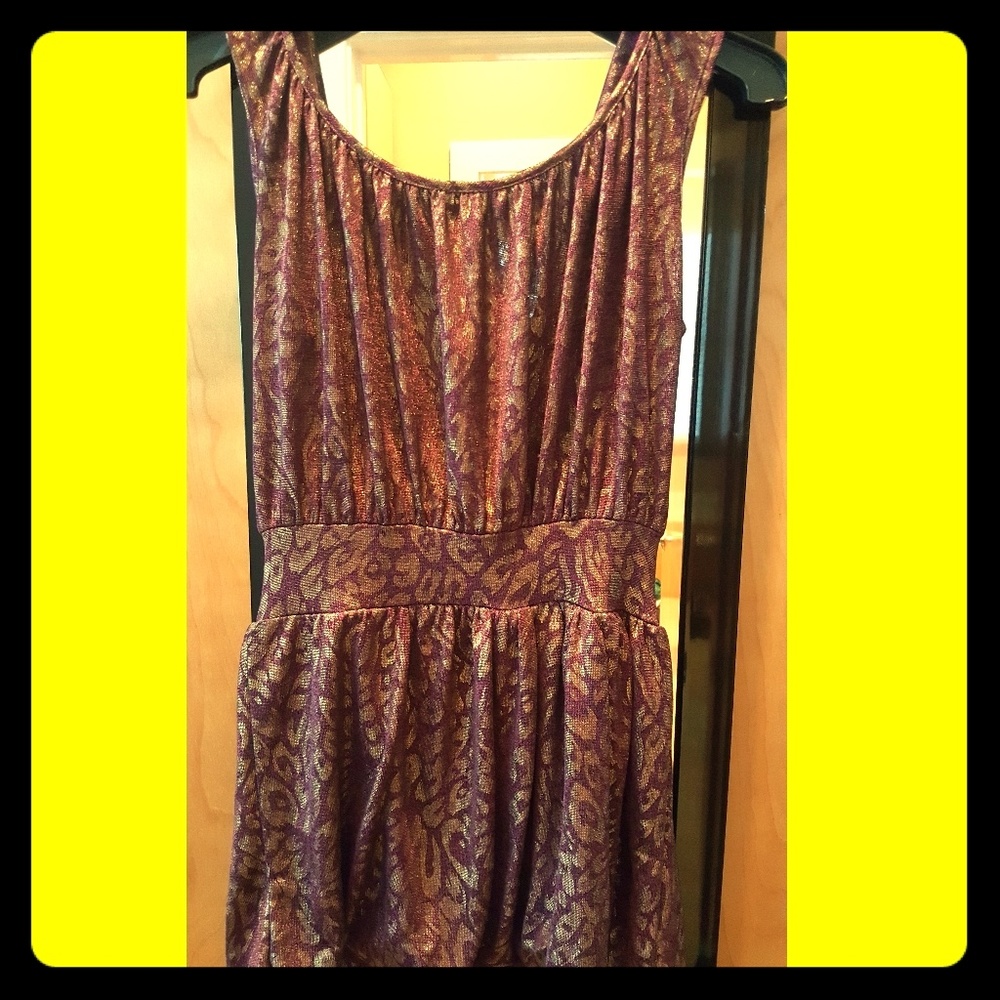 Purple & Gold Party Tank Top